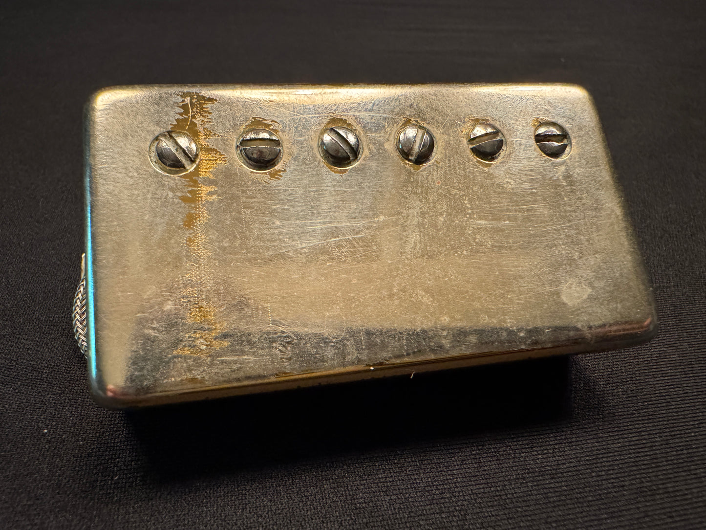 Gibson 1979 T-Top Humbucker Pickup Patent Number Vintage Faded Gold Cover
