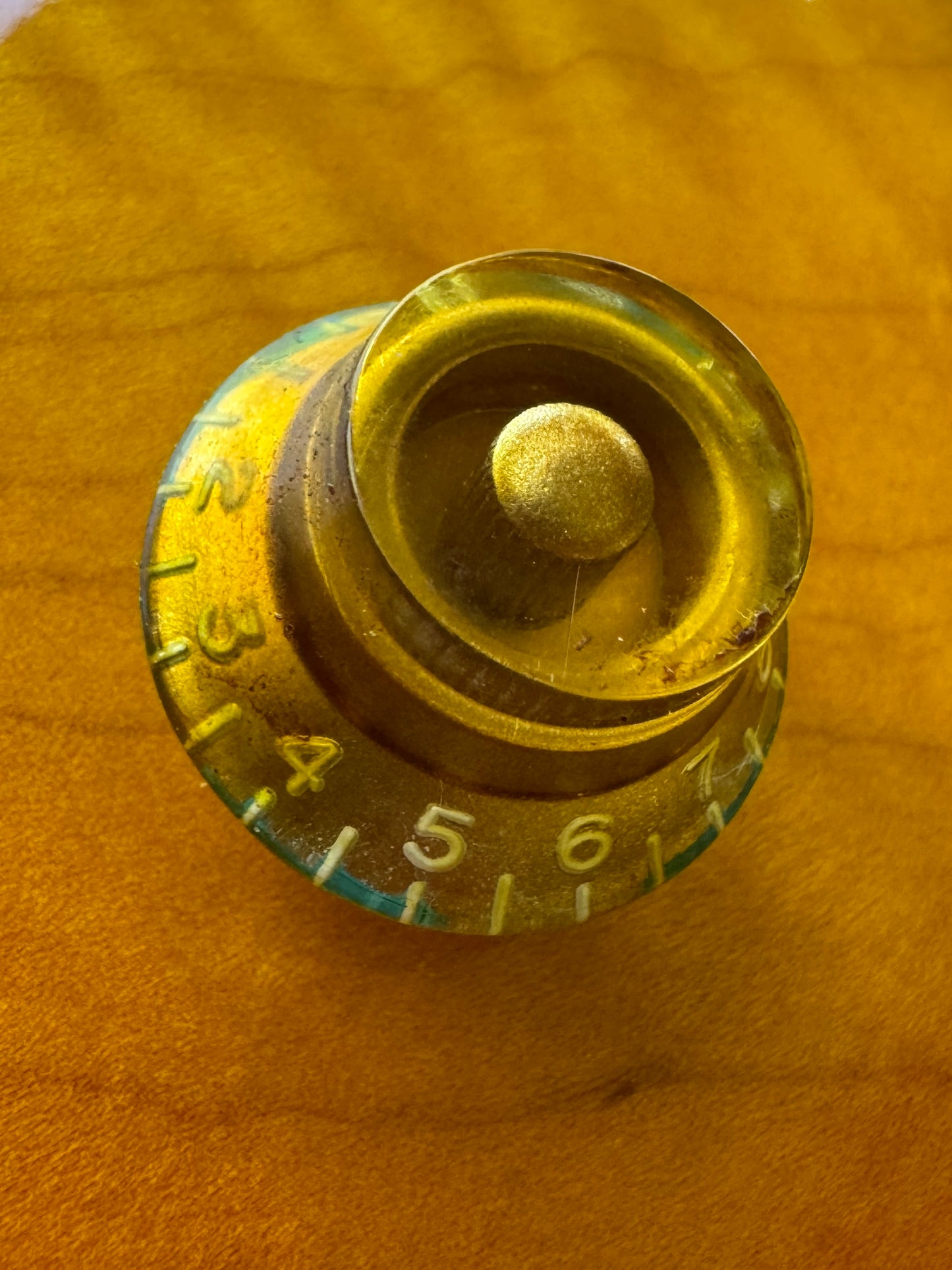 Heavy Aged Gibson Les Paul 1959 Reissue Custom Shop Embossed Top Hat Knobs Relic