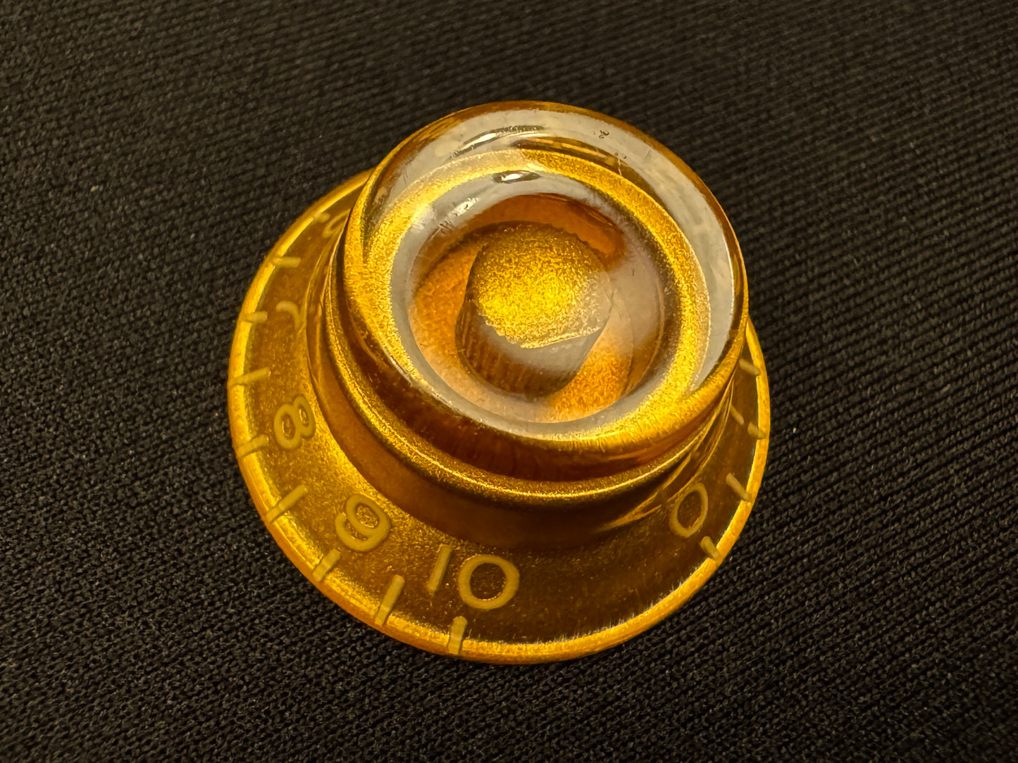 Correct Vintage Spec Butyrate Knobs Light Aged Gibson Les Paul 1959 Reissue Custom Shop Embossed Top Hat Knobs